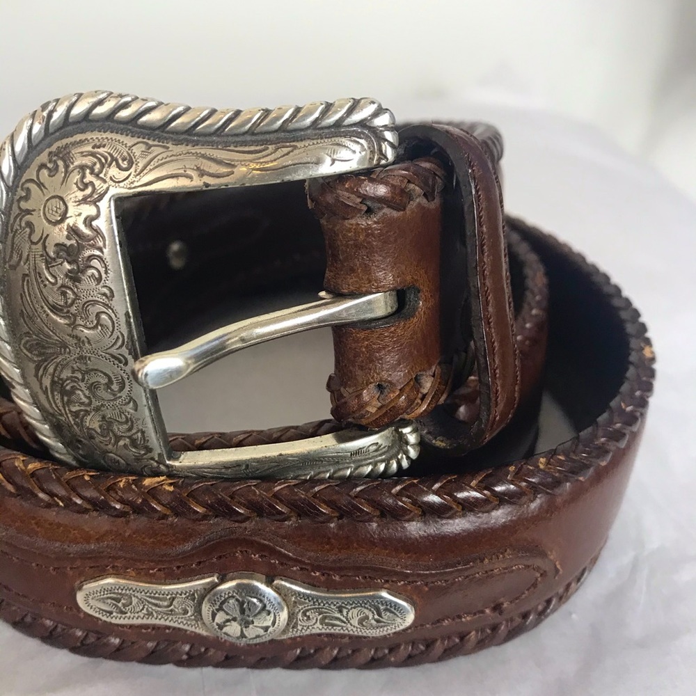 Nocona belt leather brown